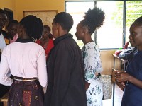 Studenci Wyższej Szkoły Nauczycielskiej w Chikuni.